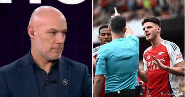 Howard Webb admits mistake was made before Declan Rice red card in Arsenal vs Brighton