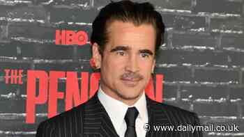 Colin Farrell, 48, hits the red carpet with his 14-year-old son Henry at the New York premiere of The Penguin