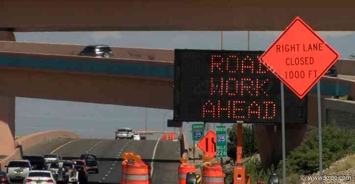 I-25 construction zone in Albuquerque sees 22 crashes in 34 days