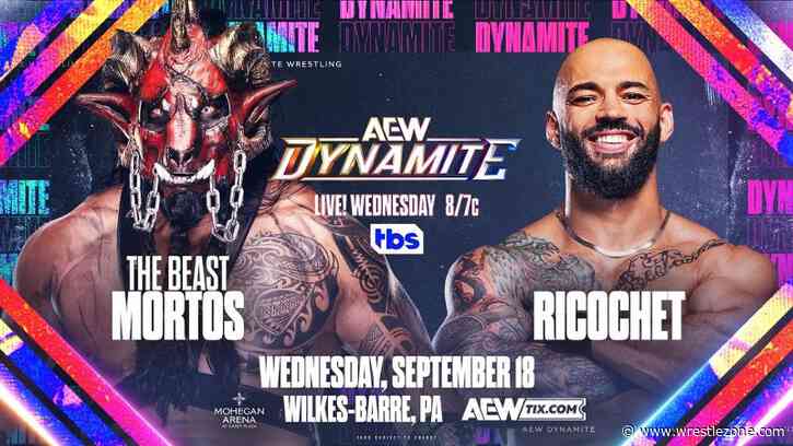 Ricochet vs. The Beast Mortos Added To 9/18 AEW Dynamite