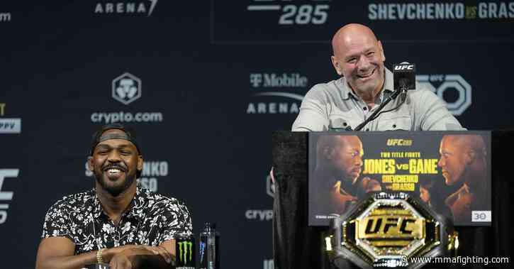 Dana White says Tom Aspinall is backup fighter for UFC 309, responds to Jon Jones retirement talk