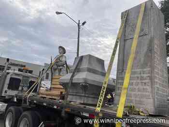 A Mississippi Confederate monument covered for 4 years is moved