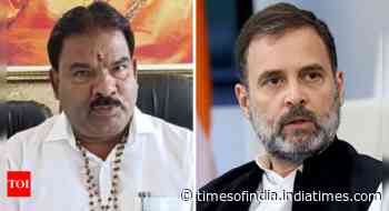 Sena MLA threatens to bury 'Congress dogs' days after bounty on Rahul's tongue