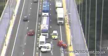 Live: Crash on M48 Severn Bridge halts traffic and causes big tailbacks