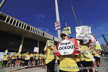 Locked-out nurses take safe-staffing concerns to Capitol