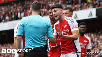 Referee 'didn't like' Rice red card in Brighton draw