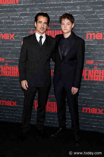 Colin Farrell brings son Henry to 'The Penguin' premiere. What to know about his 2 kids