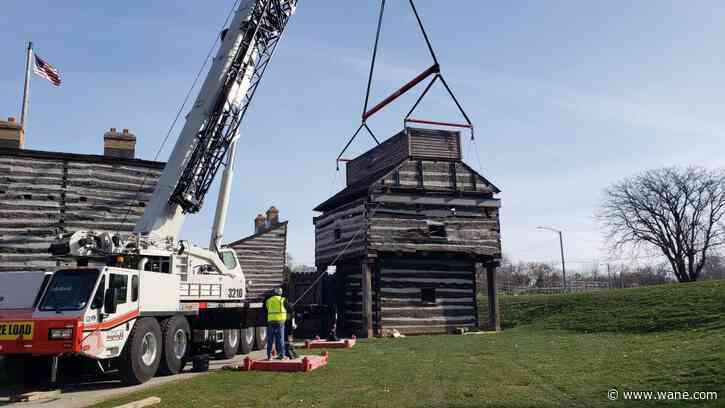 Old Fort Spy Run Block House reconstruction complete, onto Phase 2