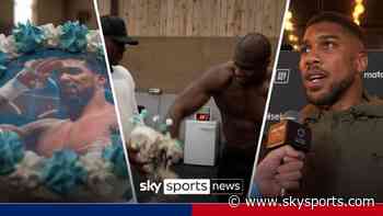 'He should focus on himself!' | AJ responds to Dubois' viral cake smash video!