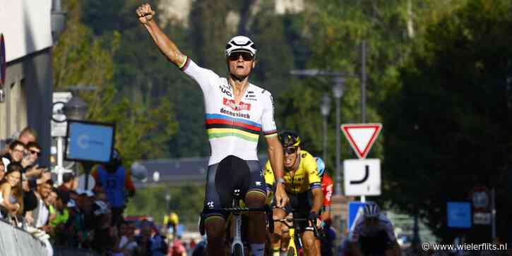 Mathieu van der Poel sprint met overmacht naar zege in openingsrit Ronde van Luxemburg