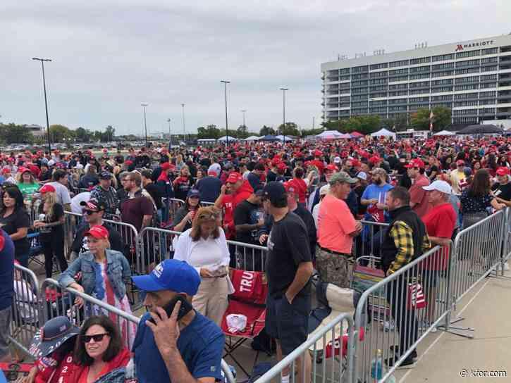 Person with 'self-trained bomb-detecting dog' accused of falsely reporting threat at Trump rally