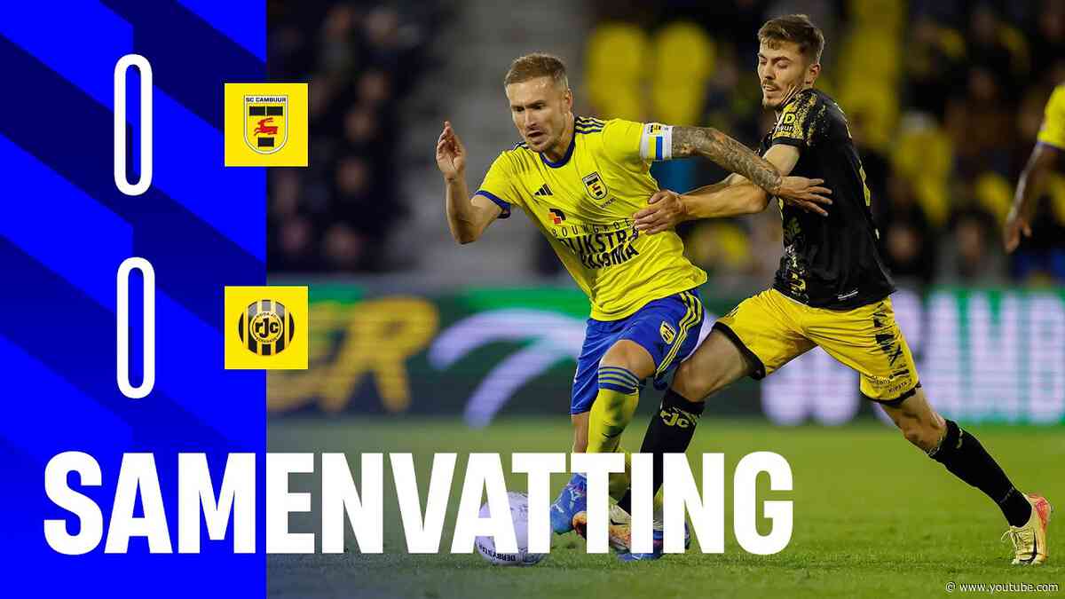 Puntje in eigen huis 🏟️ | Samenvatting SC Cambuur - Roda JC (0-0) 📺