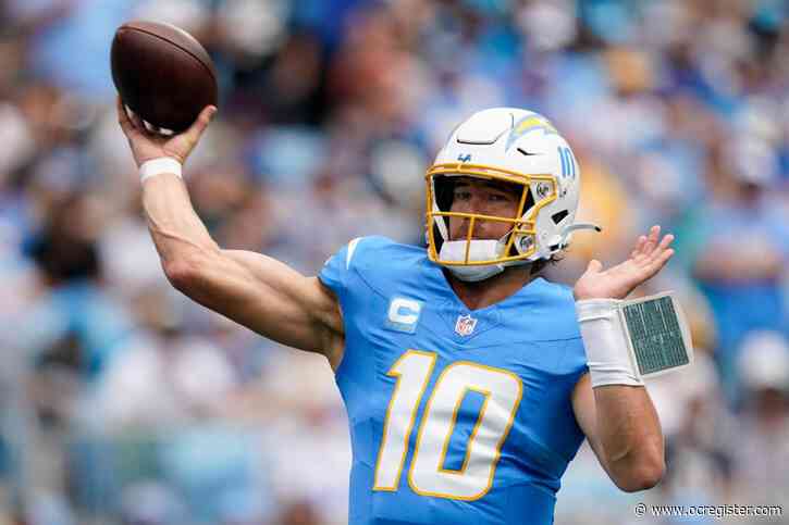 Chargers QB Justin Herbert misses practice because of right ankle injury