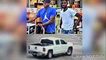 Detectives working to identify men who stole push mowers from Zachary business