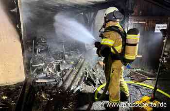 FW-GL: Schuppenbrand in der Stadtmitte von Bergisch Gladbach