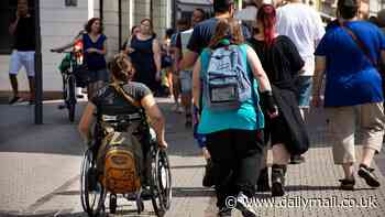 Soft touch Britain: Now one in 10 working age Britons are claiming disability benefits as claims made by under 40s shoot up 150%