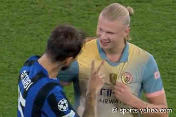 Video: Acerbi teases Haaland after Manchester City star silenced again