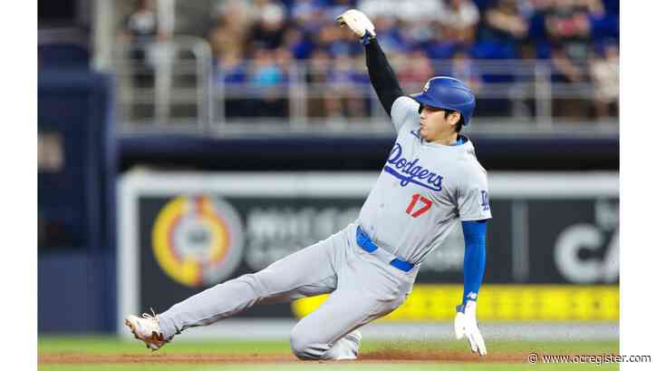 Dodgers hold off Marlins with Shohei Ohtani reaching 49 stolen bases