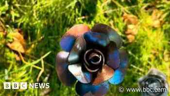 Steel roses highlight youth homelessness