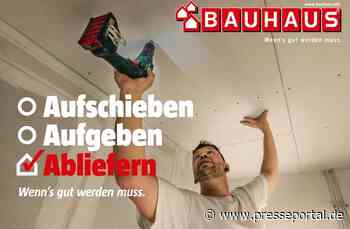 Wenn's gut werden muss: BAUHAUS Herbstkampagne nimmt Profi-Handwerker in den Fokus