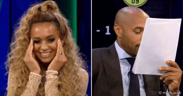 Kate Abdo apologises to Malik Scott after she forgets her new name live on air during Champions League coverage