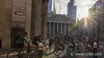 Bank of England holds interest rates, British pound rallies to more than two-year high