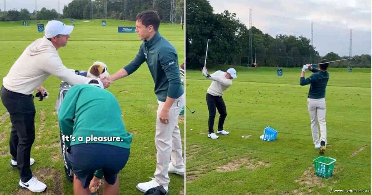 Golf fans convinced Rory McIlroy had no idea who megastar was during awkward encounter