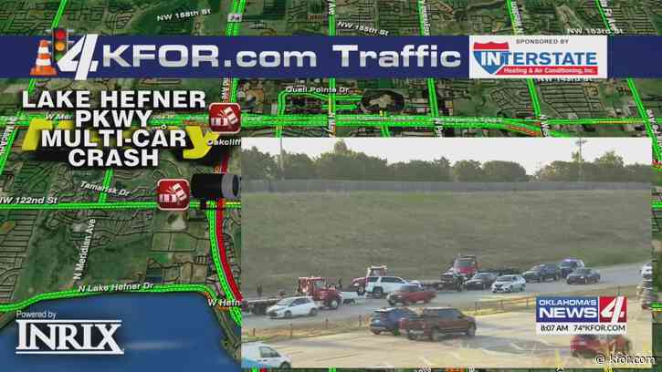 Emergency crews respond to multi-vehicle accident on Hefner Parkway