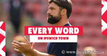 Every word Martin said on Ipswich Town, team news and the competition for places