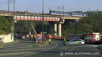 WATCH: Passenger and freight trains collide in Prague, 25 injured