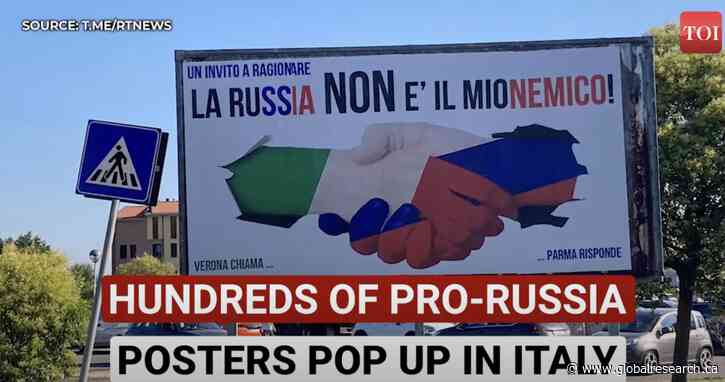 Video: Pro-Russian Banners Pop Up All Over Italy. ‘Putin Is Not Enemy’: Italians Protest Against Aiding Ukraine