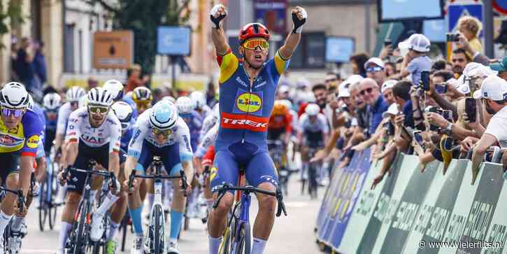 Mads Pedersen te snel voor Mathieu van der Poel in Ronde van Luxemburg