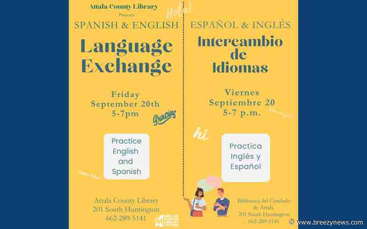 Attala County Library to host Spanish – English Language Exchange this Friday