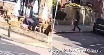 Shocking video shows masked pair 'rob pensioner’ sitting at Bromley pub garden