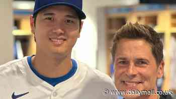 Rob Lowe reveals amazing gesture Shohei Ohtani made when he met him in the Dodgers locker room: 'I can't imagine another superstar doing that'