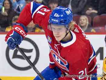 Canadiens' Kaiden Guhle sidelined after having appendix removed