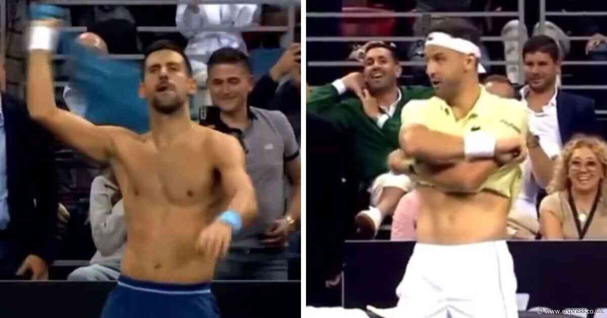 Grigor Dimitrov planning to 'get naked' at Laver Cup after antics with Novak Djokovic