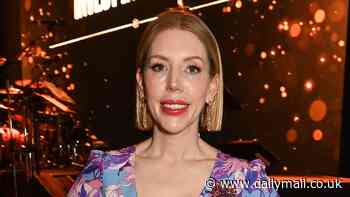 Katherine Ryan takes aim at male comedians as she says she 'tours like a mum, not a dad' because her children don't like her being away