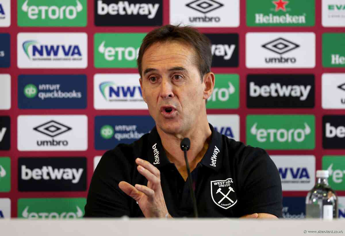 Julen Lopetegui aiming to bring 'good news' to West Ham fans after difficult start