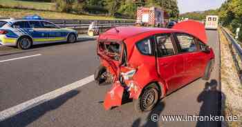 A70 im Kreis Bamberg: Familie mit Kind (2) bei schwerem Unfall verletzt - in Klinik gebracht