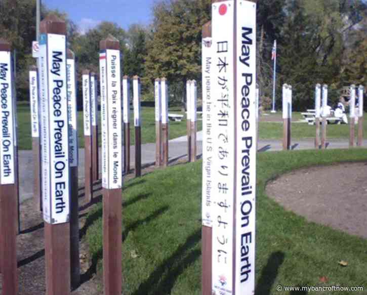 Peace Pole to be unveiled Friday in Bancroft 