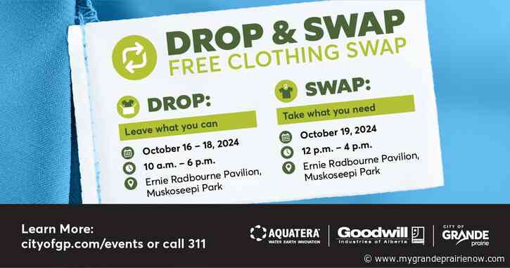 City of GP with Aquatera and Goodwill announce dates for 2024 Drop & Swap event