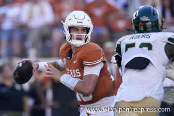 With Ewers sidelined, Manning to start for No. 1 Texas against ULM