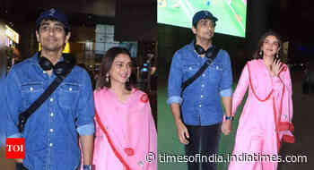 Aditi and Sid make first appearance post wedding