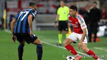 Atalanta 0-0 Arsenal - Champions League: Live score, team news and updates as Mikel Arteta's men look to open European campaign with a win