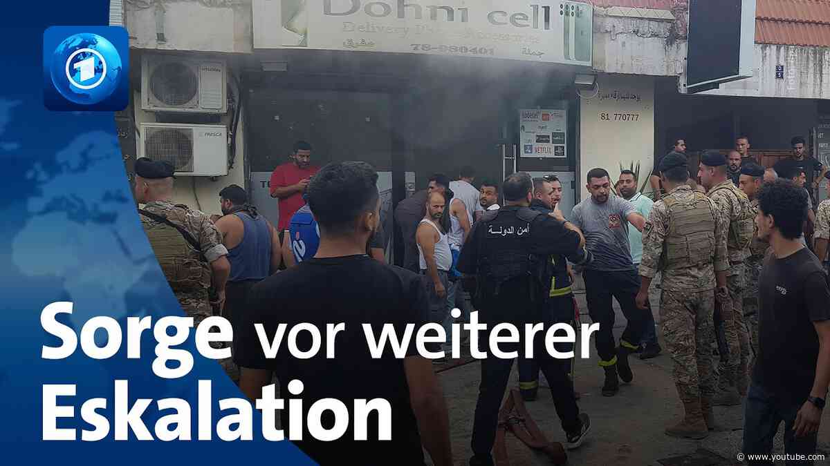 Explosionen im Libanon: Angst vor weiterer Eskalation