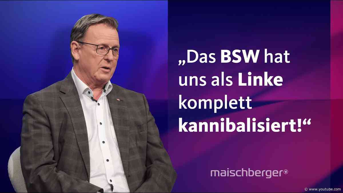 Bodo Ramelow über seine Zeit als Ministerpräsident in Thüringen, das BSW und die AfD | maischberger