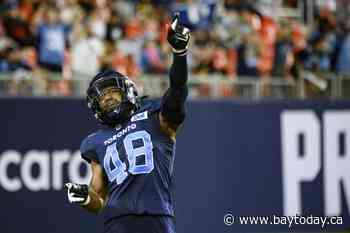 Veteran linebacker Wynton McManis returns to Argos defence to face Ticats