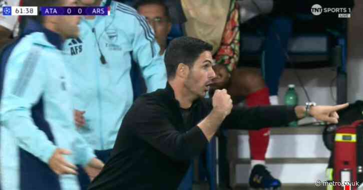 Mikel Arteta mocks referee in Arsenal’s Champions League draw vs Atalanta