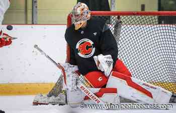 Battle for starting goalie headlines Calgary Flames training camp